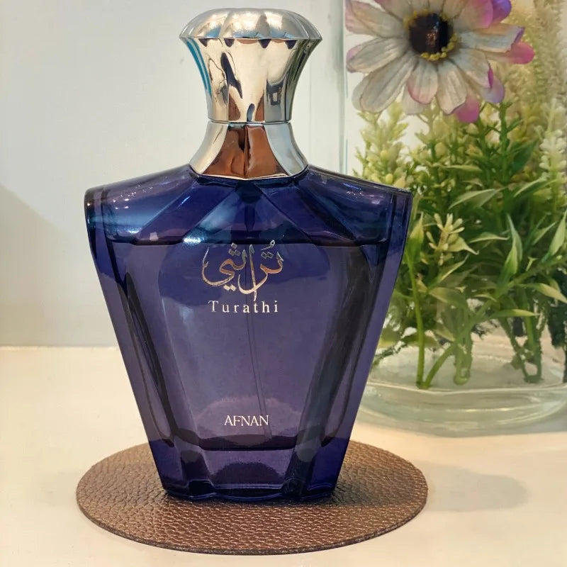 AFNAN Turathi Perfume 100ml Man Eau Parfum Citrus Woody Amber Spicy Fragrance Collection Long Lasting Musk Vanilla Luxury Scent