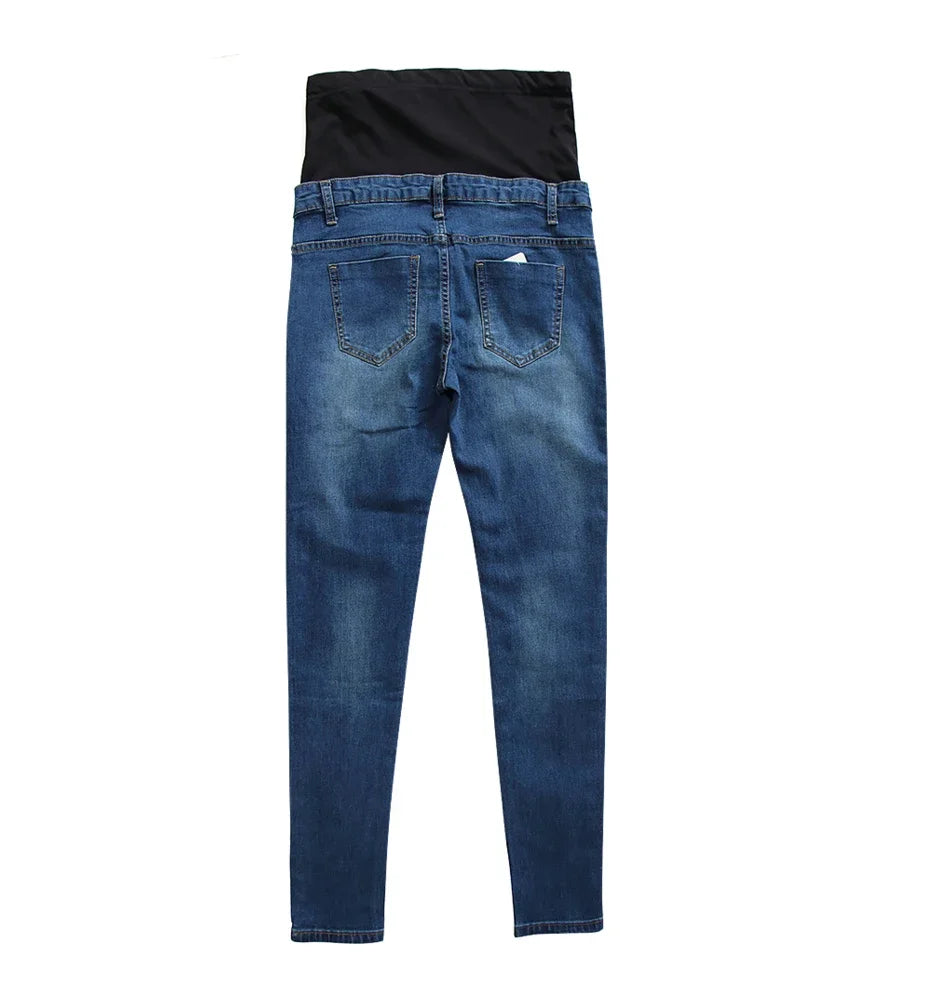 Maternity Clothing  Jeans Insert Panel  Skinny  Cotton Denim Pants for Pregnant Women Pregnancy Clothes