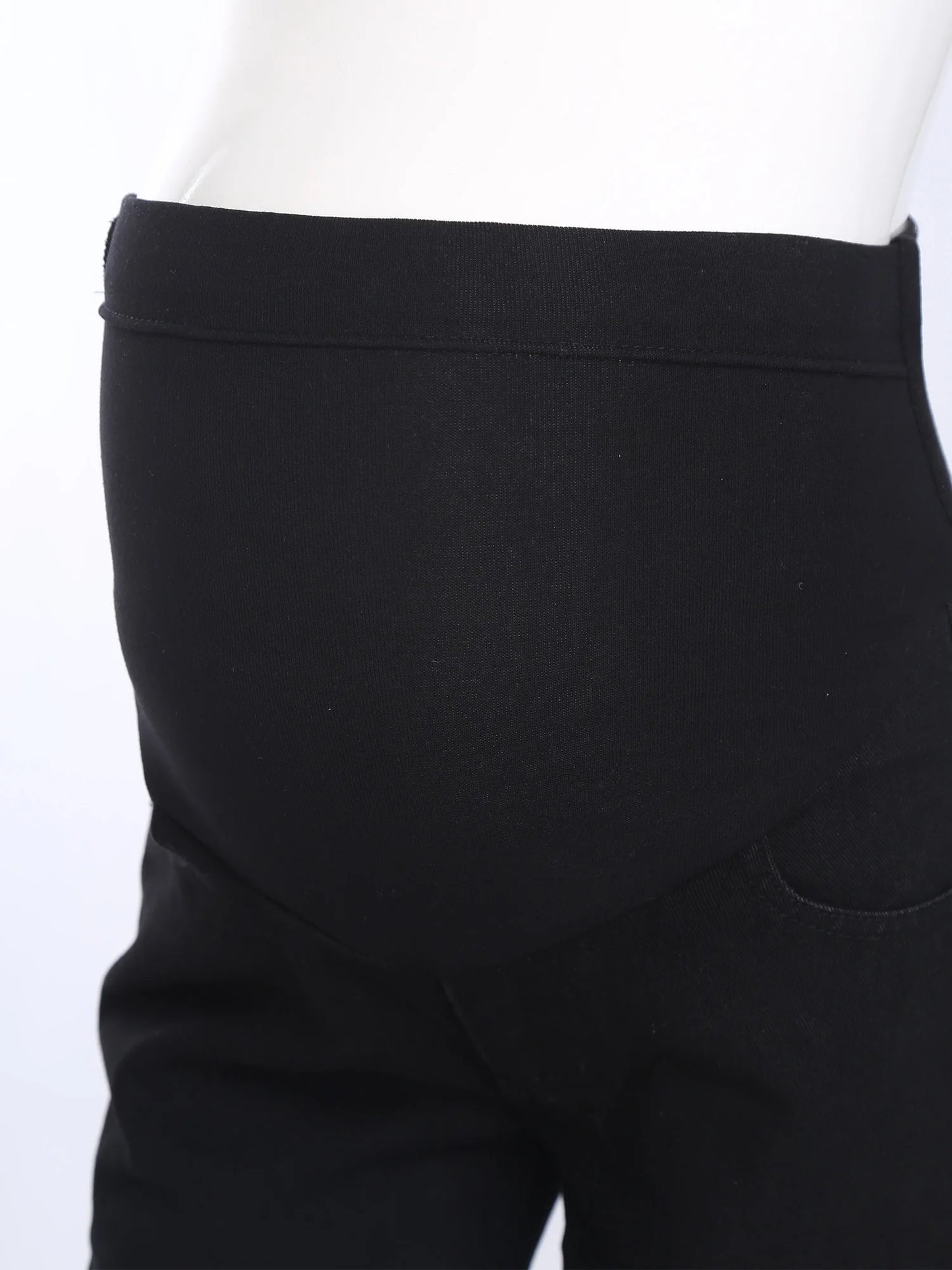 Pregnant Women Fashion Casual Wide-Leg Jeans Adjustable High Waist Belly Support Denim Pants Maternity Clothing for Daily Party