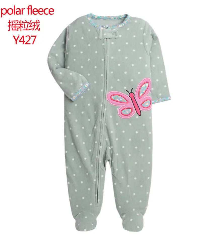 Newborn Baby Clothing Winter Boys Jumpsuit Fleece Overalls Infants Baby Clothes Warm New Born Home Dress Toddler Girls Costume