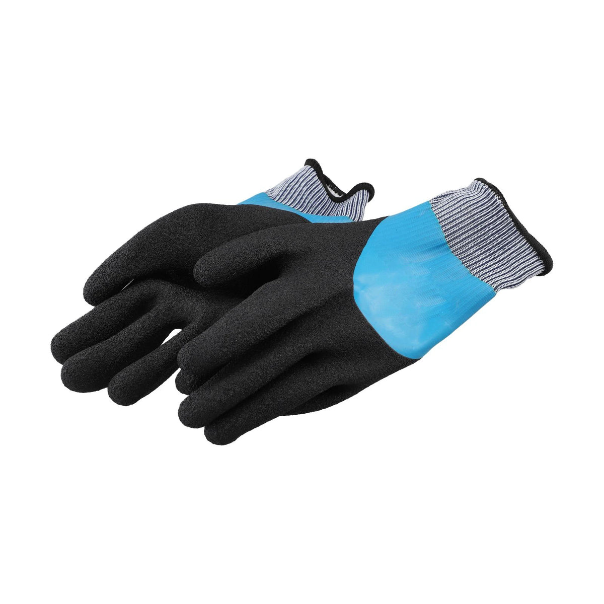 Blue Electrical Safety Gloves Insulated Natural Rubber Withstand 400V For Industrial And Electrician Use
