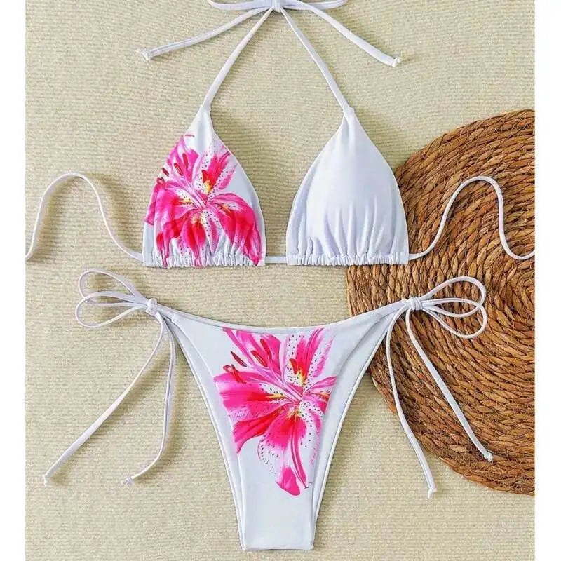 Sexy Print Bikinis Women's Swimwear Female Swimsuit For Swimming Wear Bathing Suits Brazilian Bikini Set Beachwear Pool Bather