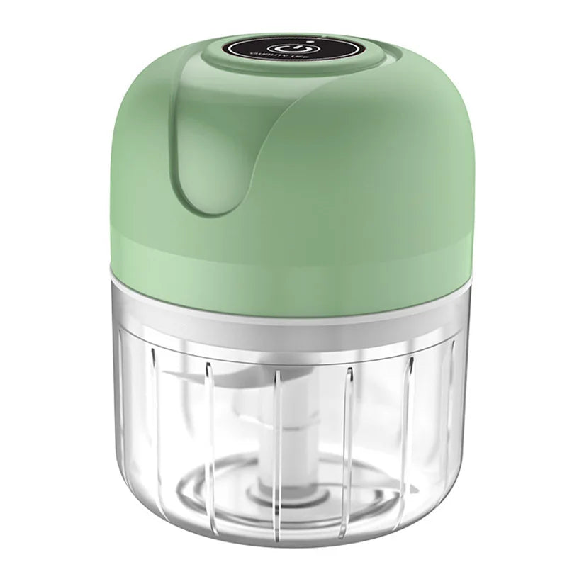 Electric Mini Garlic Masher Portable Multi Function Vegetable Meat Grinder Chopper USB Charging