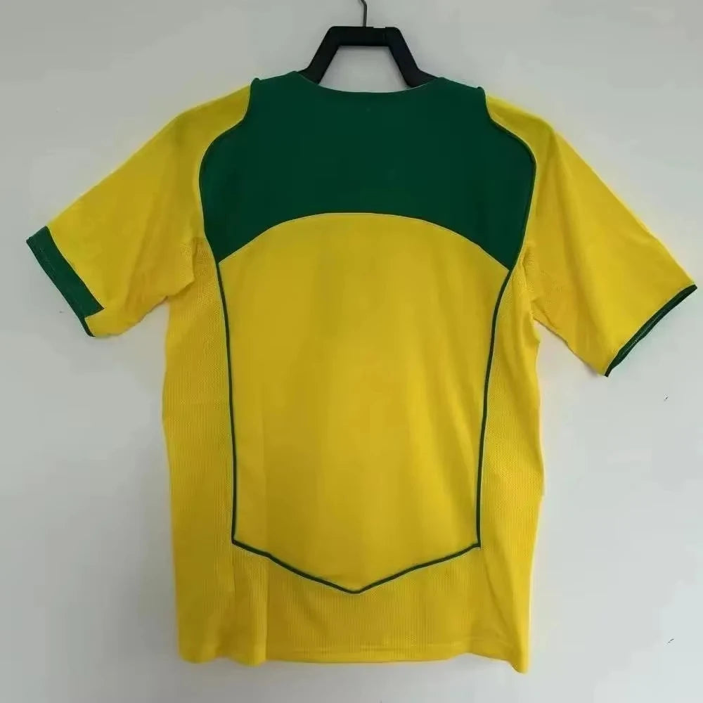 Brazil National Team Home Retro 3D Printed Men's and Women's Fashion Sports Short Sleeve Jersey Fan T-Sh Memorial Edition