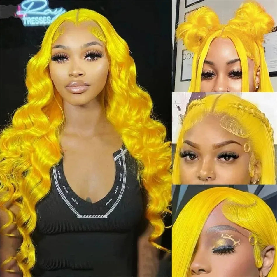 White Wig Body Wavy Lace Front Wig 13x4 HD Heat Fiber Pre Plucked Synthetic And Blend For Women Daily Wear Clearance Cosplay