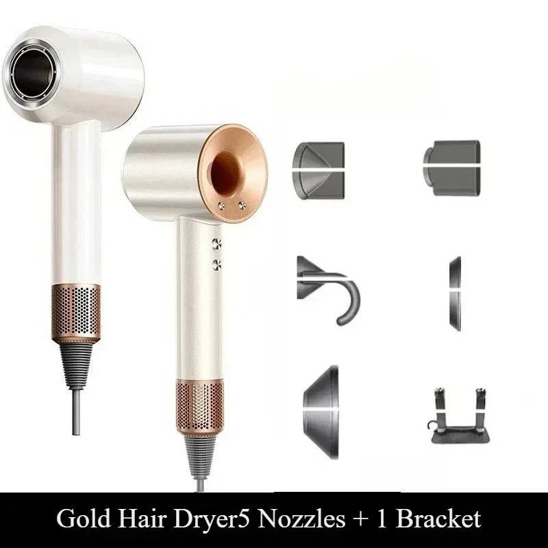 For EU Professional Leafless Hair Dryer, High-Speed Negative Ion 110,000 Rpm, Professional Hair Care, 62M/S Wind, 1600W, Quick