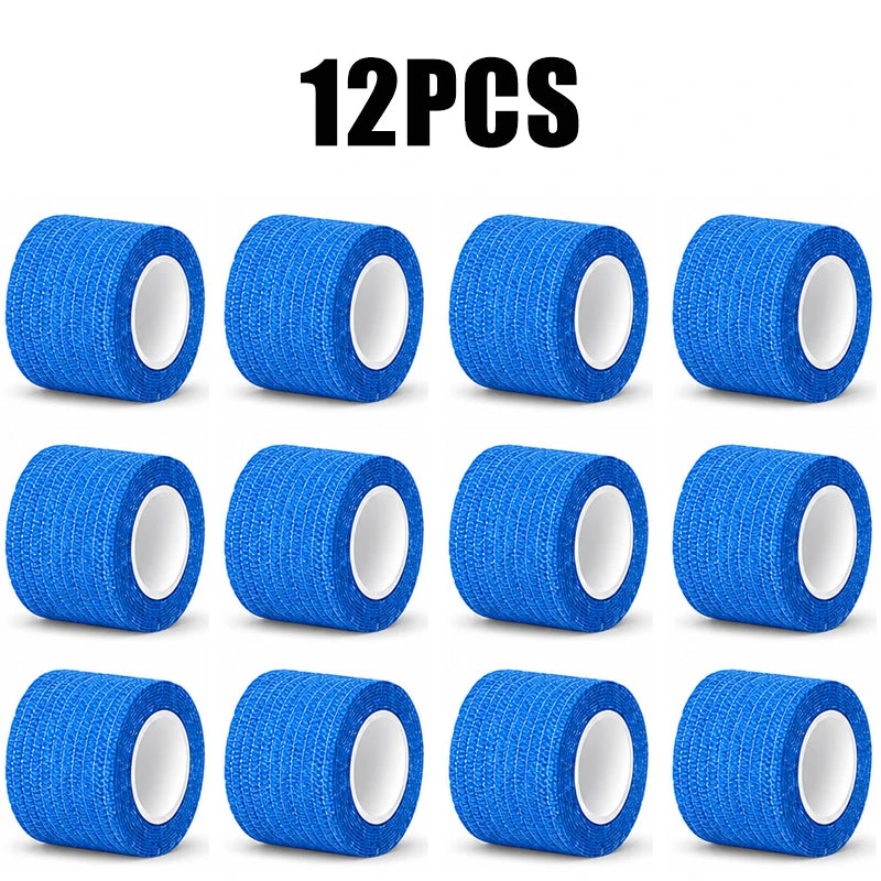 12/6/3pcs Tattoo Grip Cover Wrap Tape Self-Adhesive Breathable Elastic Bandage Waterproof Athletic Bandage Wraps Accessories