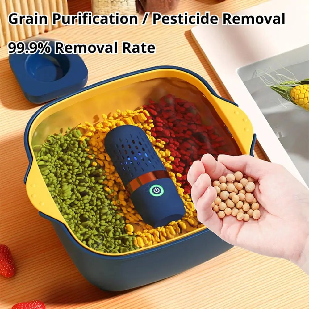 Wireless Capsule Fruit And Vegetable Cleaning Purifier Cleaning Machine Food Sterilization And Vegetable Washing Machine