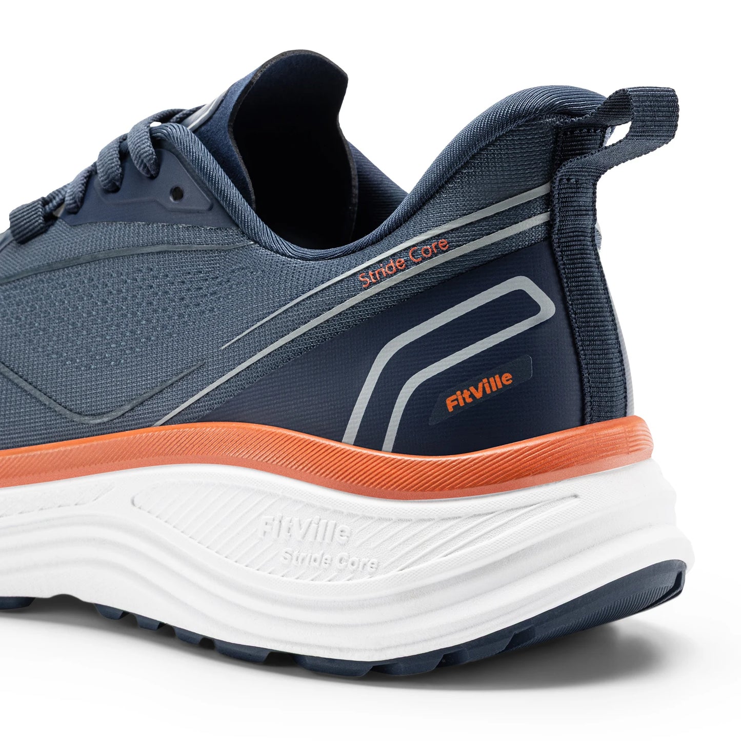 Fittington Walking Shoes For Men Extra Wide Cushioned Running Shoes Tennis Soft Shoes Arch Support for Plantar Fasciitis Relief