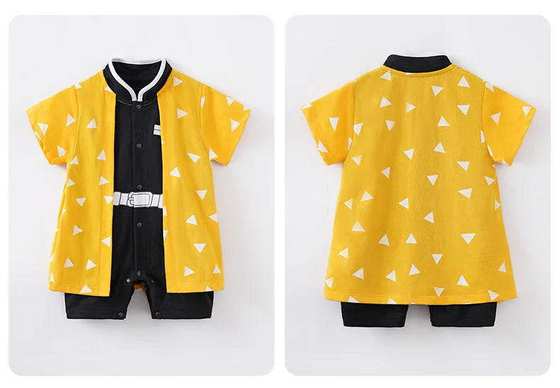 Baby Boy Clothes Toddler Vegeta Akatsuki Anime Romper Newborn Costume Summer Breathable Climbing Clothes Infant Cosplay Jumpsuit