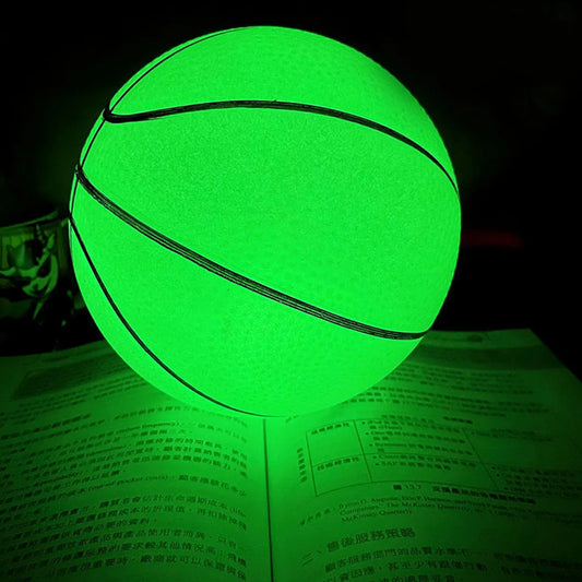Glowing Luminous Basketball Light Up Ball Reusable Strong Grip Light Up Basket Ball For Indoor And Outdoor Play Games