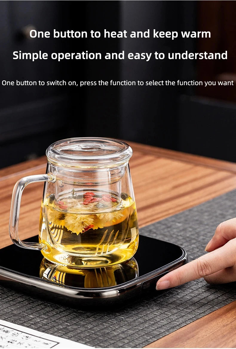 220V Cup Heater Electric Stove Hot Cooker Plate Boil Water Hot Tea Maker Coffee Milk Warmer Heating Pad Insulation Base Coaster