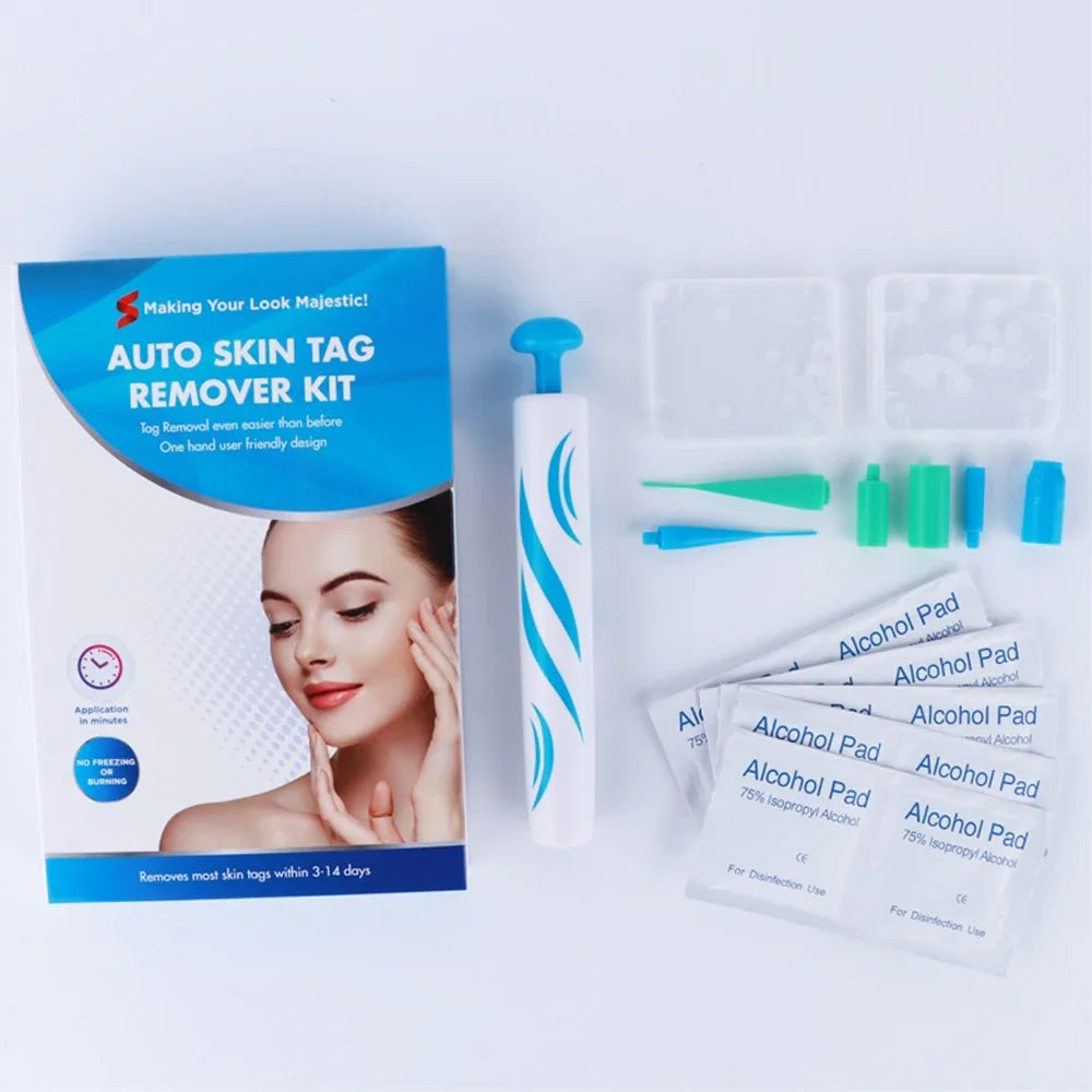 2 IN 1 Auto Micro Skin Tag Remover Device Standard And Micro Skin Tag Removal Kit Adult Mole Wart Remover Face Care Beauty Tools