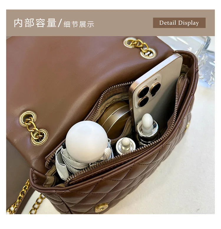 Fashionable Chic High-End Diaper Bag For Women Designer Leather Crossbody Handbag Large Capacity Trendy Tote Bag