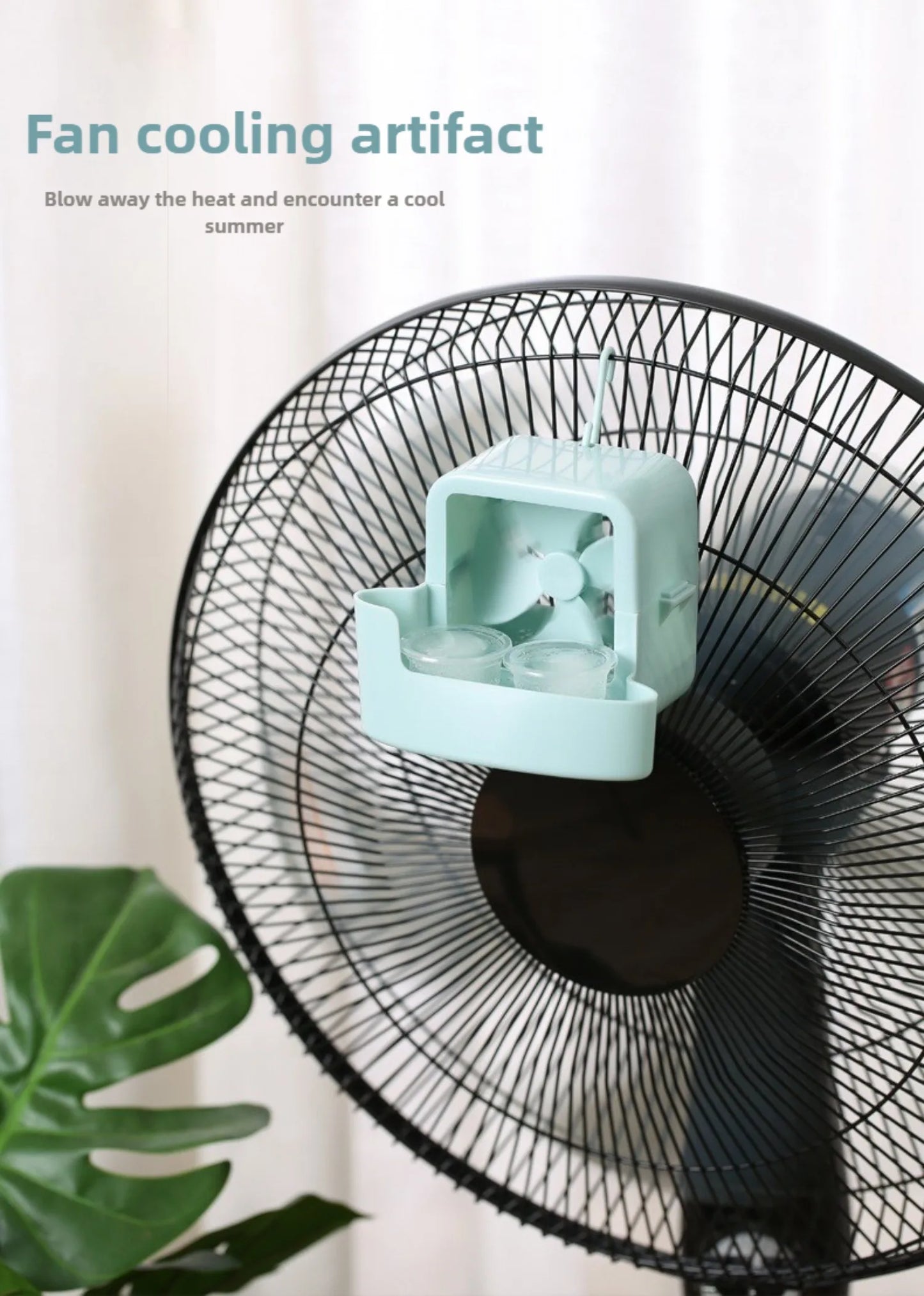 Clip-On Ice Cooling Fan Portable Air Cooler for Summer Desk Camping Outdoor Essentials Personal Evaporative Air Conditioner fans