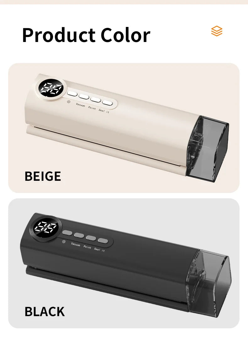 Multifunctional portable wireless vacuum sealer powerful suction Automatic food sealing machine USB Rechargeable Food Bag Sealer
