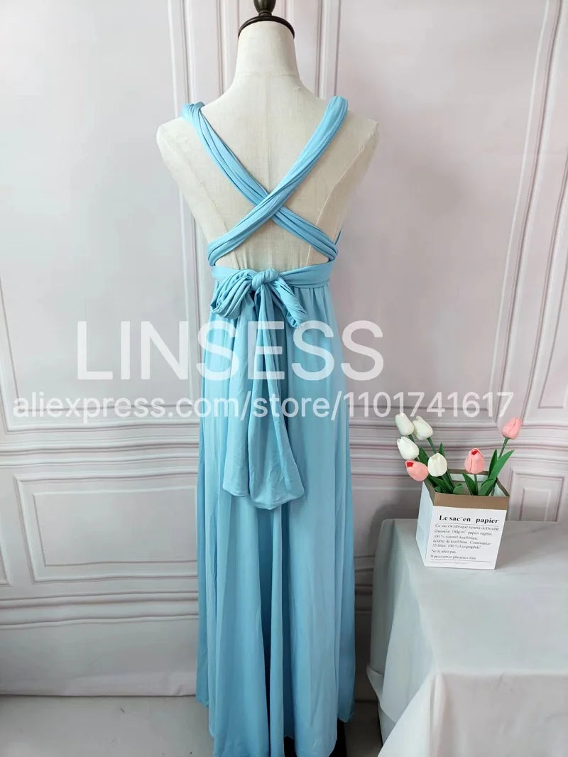 Multiway Maxi Dress Bridesmaid Dress Infinity Cocktail Dress Floor Length Bridesmaid Dress Maxi Dress for Bridesmaid Gifts