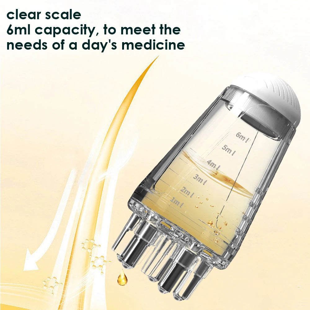Scalp Applicator Liquid Comb for Hair Scalp Treatment Essential Oil Liquid Guiding Massager Comb Hair Growth Serum Oil Apply