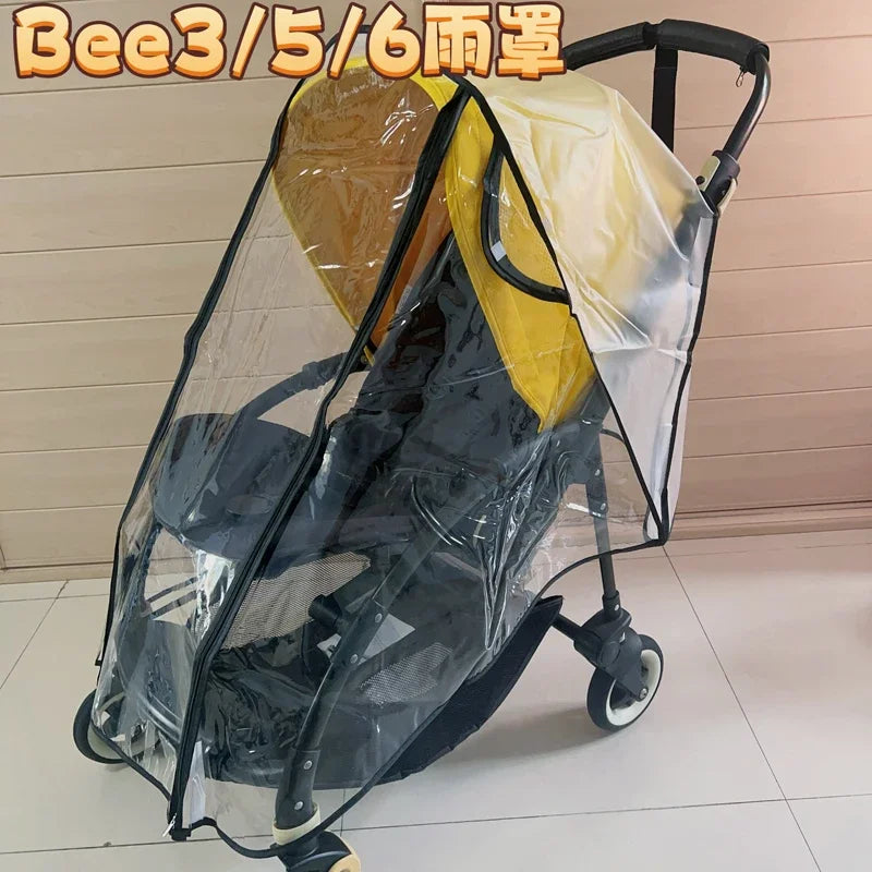 Waterproof Rain Cover Windshield Cover for Bugaboo Bee5 Bee6 stroller Pram Cart Dust Raincoat fit Accessories