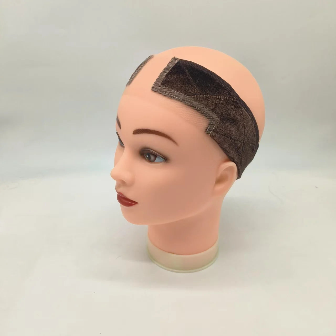 Thin velvet elastic bands with lace for wearing under wigs