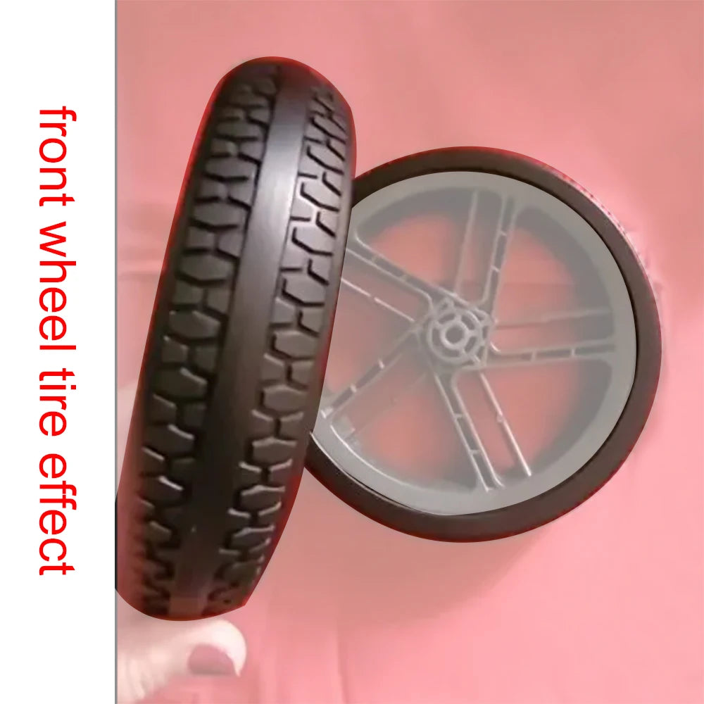 Custom Stroller Tire Each For Jane Muum Buggy Front Or Rear Wheel PU Tubeless Tyre With Tread DIY Baby Replacement Accessories
