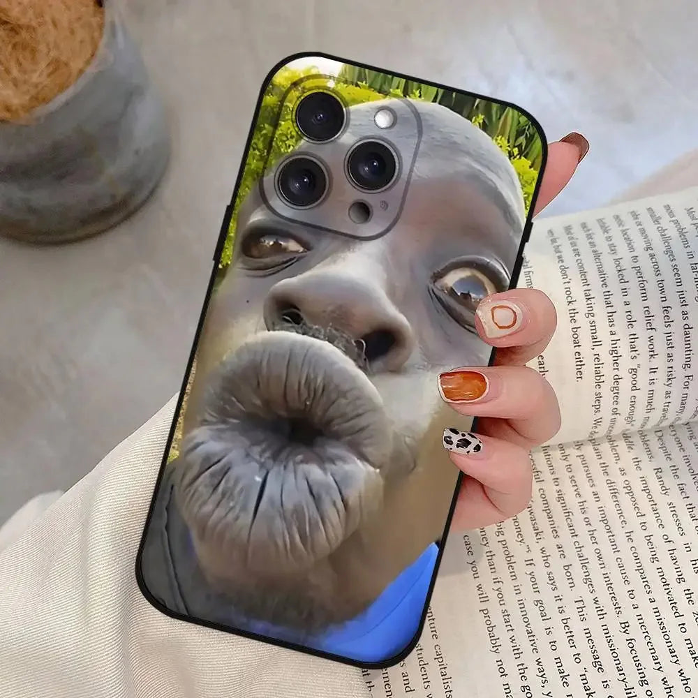 Funny Ugly Man Soft Phone Case For iPhone 17 16 15 14 13 12 11 Pro Max Plus Mini SE Air 16e Silicone Cover Shell Fundas Skin
