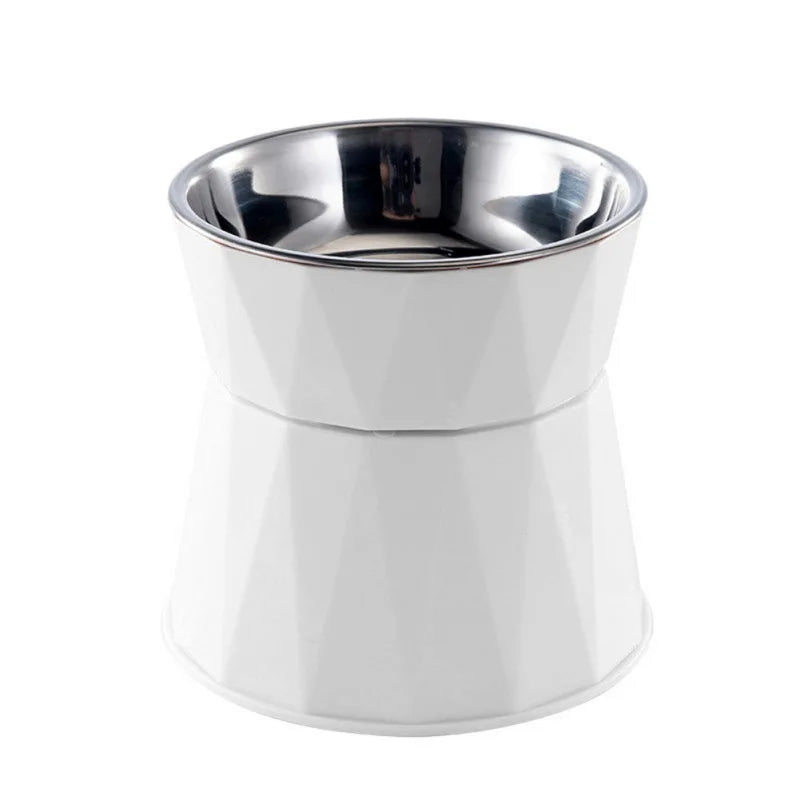 Stainless Steel Cat Bowl High Foot Dog Bowl Neck Protector Cat Food Water Bowl Anti-overturning Feeding Dish Pet Eating Dishes