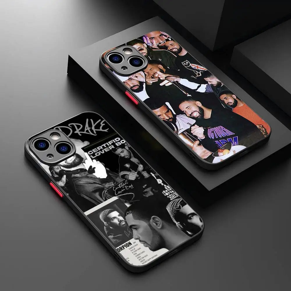 Rapper D-Drake Phone Case For iPhone 17 16 15 11 12 14 13 Pro Max Mini X XS XR 7 Plus 17E Air Shockproof Hard Matte Cover Fundas