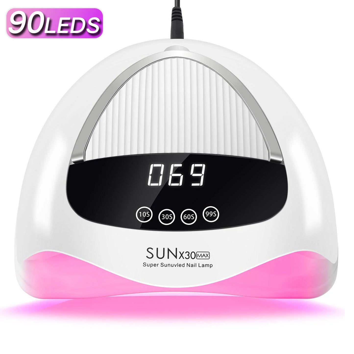 DianaBeauty 380W Professional UV LED Nail Lamp With LCD Display 90LEDS Nail Dryer for Drying All Gels Nail Polish Nail Art Tools