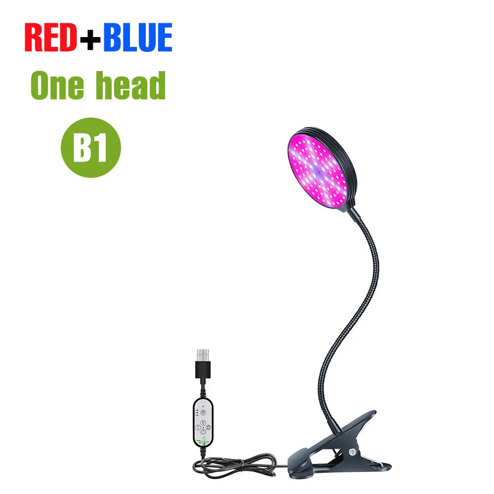 Full Spectrum LED Grow Light USB Plant Fill Lamp 5V Dimmable Timing Auto On/Off Indoor  Seeds Hydroponics Vegs Cultivation Lamps