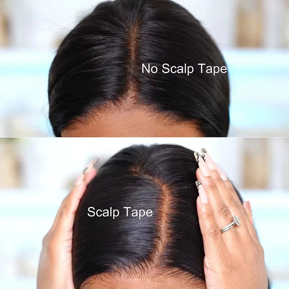 Wig Adhesive Tape Lace Wig Grids Silicone Lace Tape Healer Breathable Wig Knots Healer Hair Tape Non-Slip Silicone Scar Wig Glue