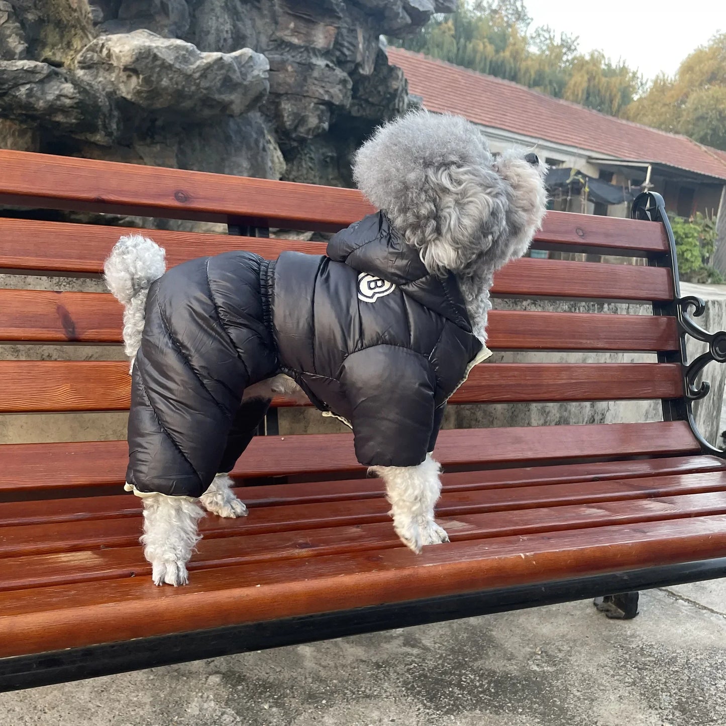 Winter Dog Jumpsuits Warm Soft Dog Clothes Padded Cotton Puppy Down Jacket Fashion Solid Cat Jumpsuit Coat Chihuahua Pet Clothes