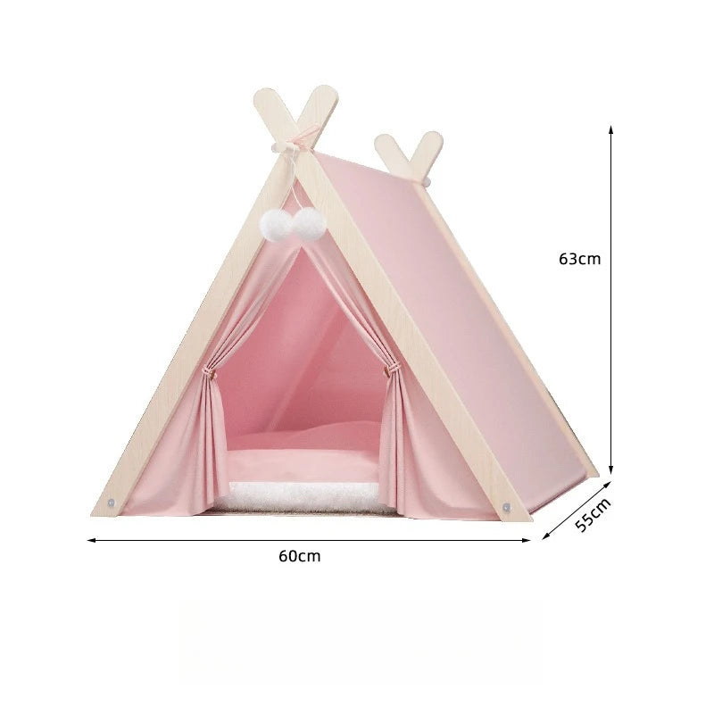 Winter Pet tent, Christmas dog house, cat house, all year round, cat delivery room, pine wood for winter warmth, cat tent