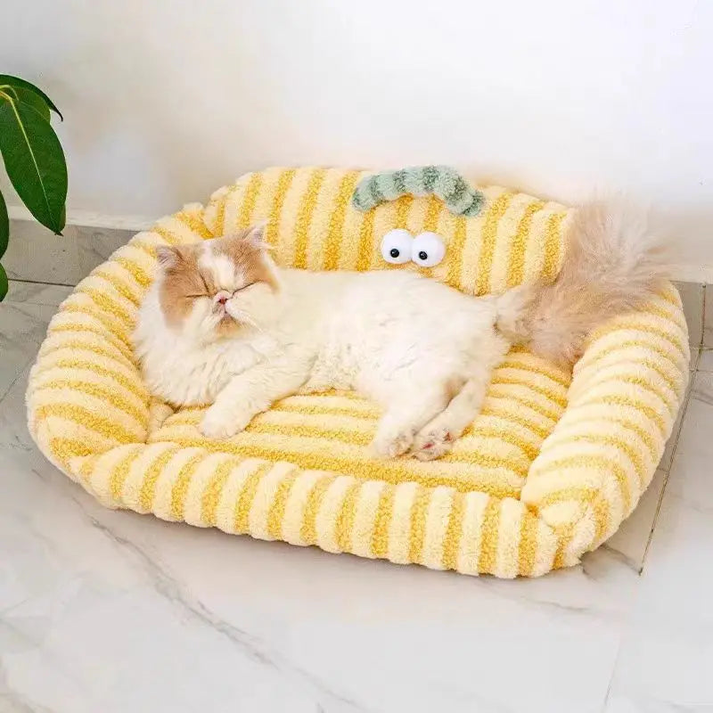 Cushion Winter Bed Puppy Special Sofa Kennel Winter Warm Pet Internet Celebrity Cat Nest Small Dog Dog Sleeping Mat