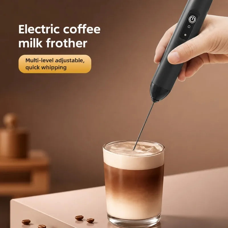 Handheld Electric Milk Frother Mini Coffee Foam Maker Portable Milk Whisk Mixer for Home Latte Cappuccino