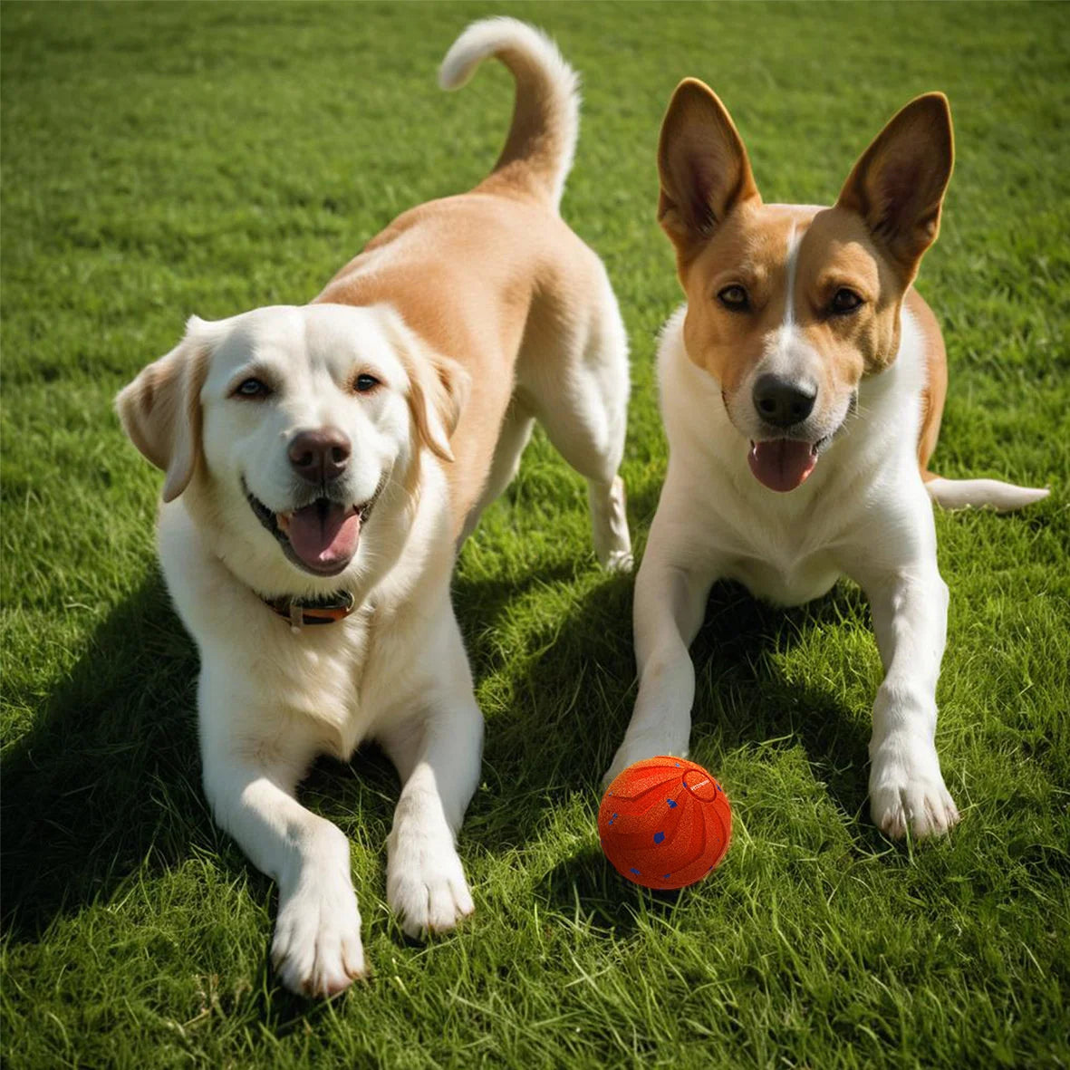 Interactive Dog Toy Ball E-TPU Material Random Bouncing And Spinning Smart Motion Ball For Dogs Self Play Chew Resistant Toy