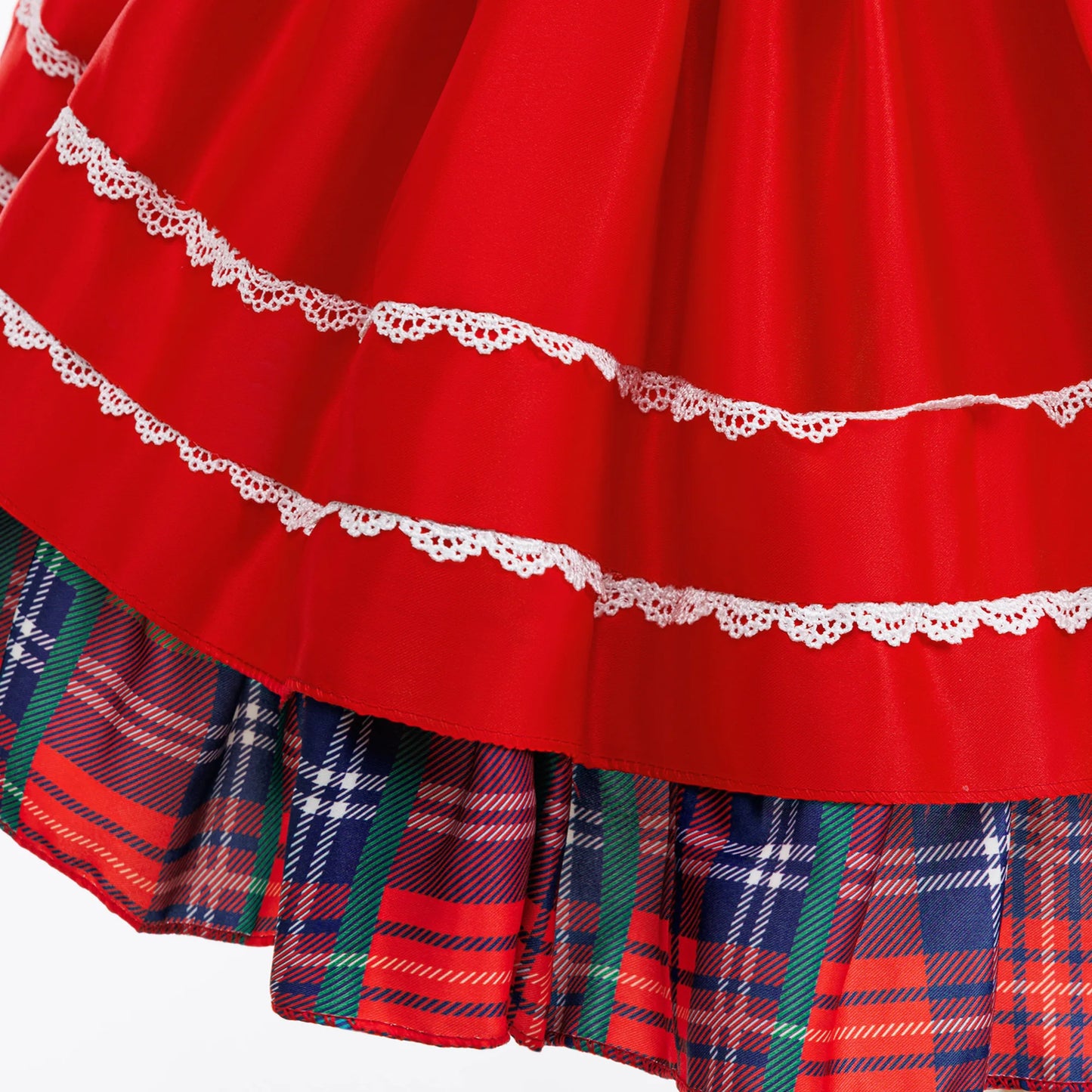 Long Sleeve Plaid Party Baby Dress for Girls Carnival Halloween Christmas Cosplay Costume Elegant Baby Prom 1st Birthday Dresses