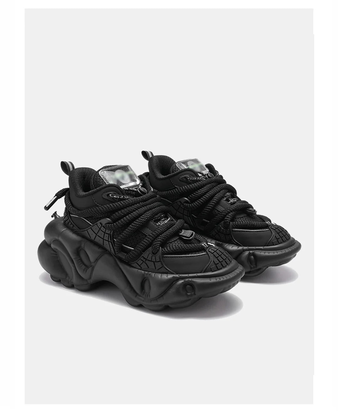 Super Soft Thick Sole Women/men Sport Shoes Lace Up Breathable Mesh Sneaker Casual Black/green Dad Shoes Platform Fashion Shoes