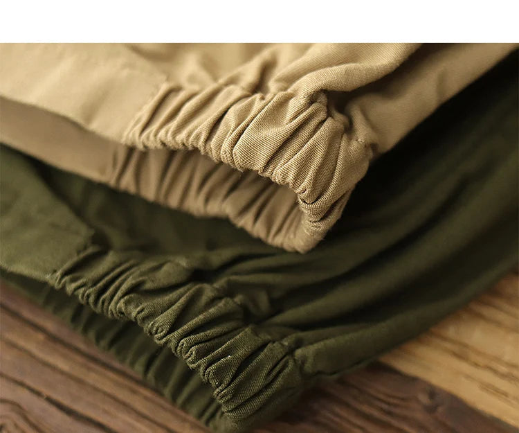 Autumn New American Retro Twill Embroidery Cargo Deck Jacket Men's Fashion 100% Cotton Washed Multi-pockets Casual Loose Coat