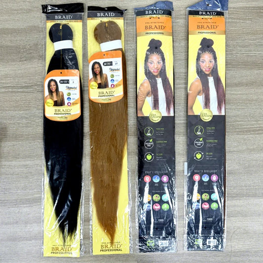 Easy Braids 26Inch Synthetic Yaki Texture Professional Braiding Hair Hot Water Setting with packaging Hair Extension For Women