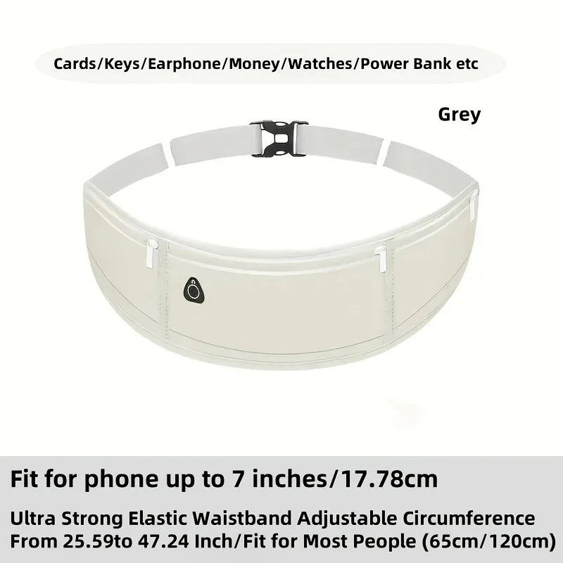 Running Waist Bag Sports Belt Pouch Mobile Phone Bag Men Women Waist Pack Lightweight Gym Sports Bag Waist Pack Adjustable Strap