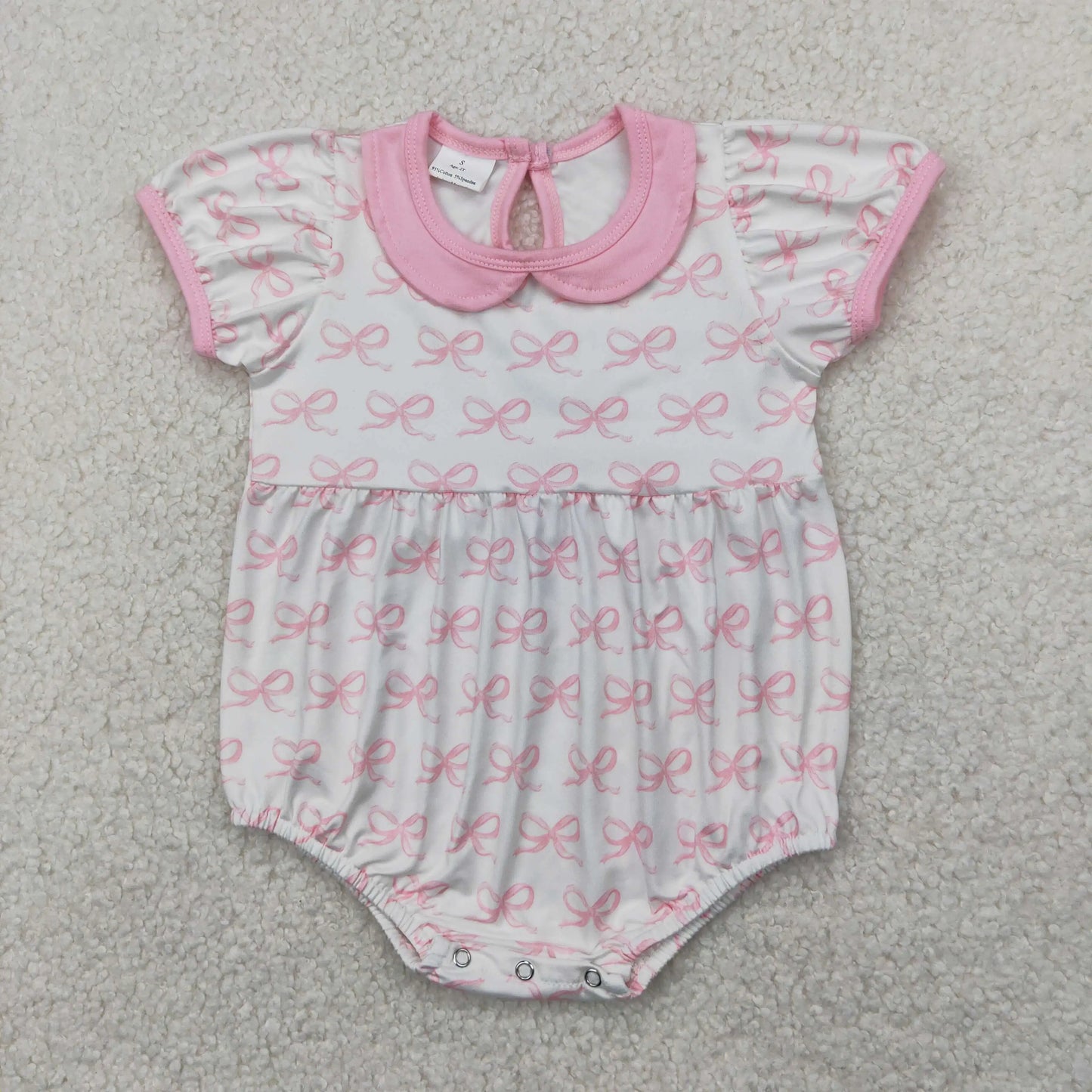 4.14y NEW stock baby girls summer romper wholesale boutique embroidery pattern floral flowers purple flying sleeves onesie