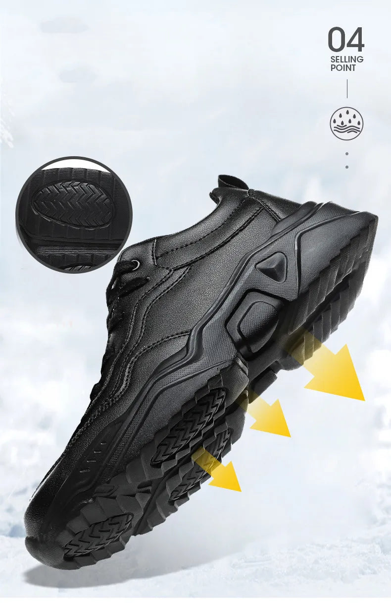 Winter Men Casual Shoes Breathable Warm Walking Sneakers Outdoor Lightweight Male Sport Shoes Lace-up Mens No-slip Running Shoes