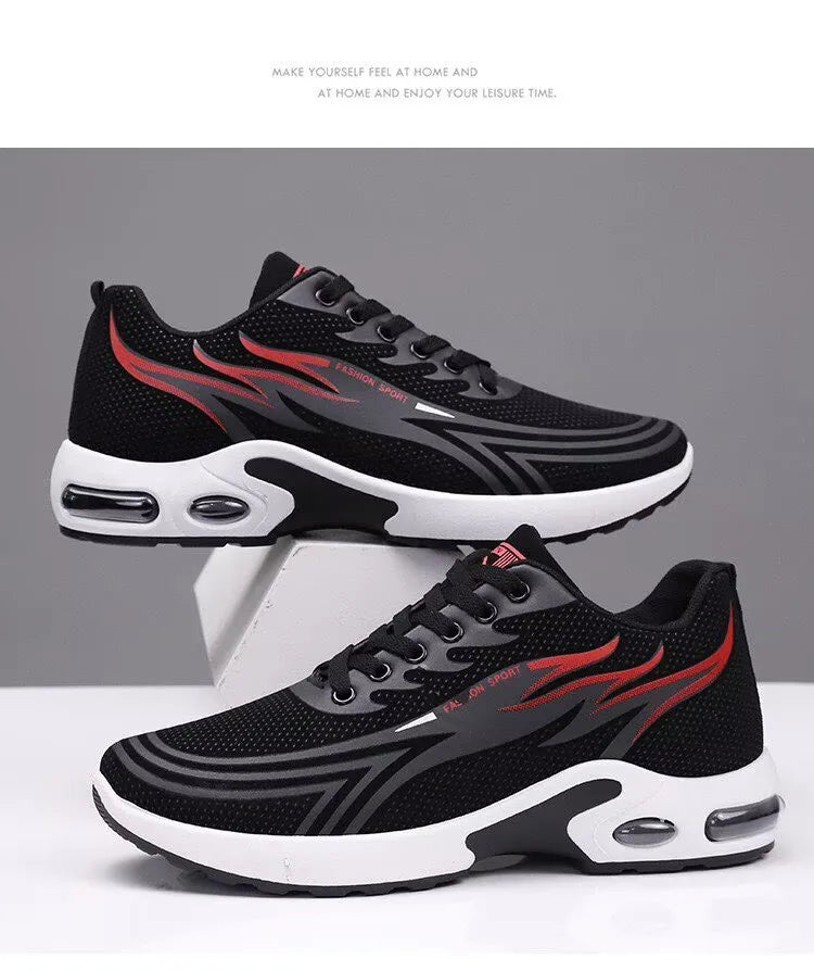Men's Sport Shoes New Lightweight Comfortable Fashionable Casual Running Shoes Suitable for Youth Thick Bottom Running Style