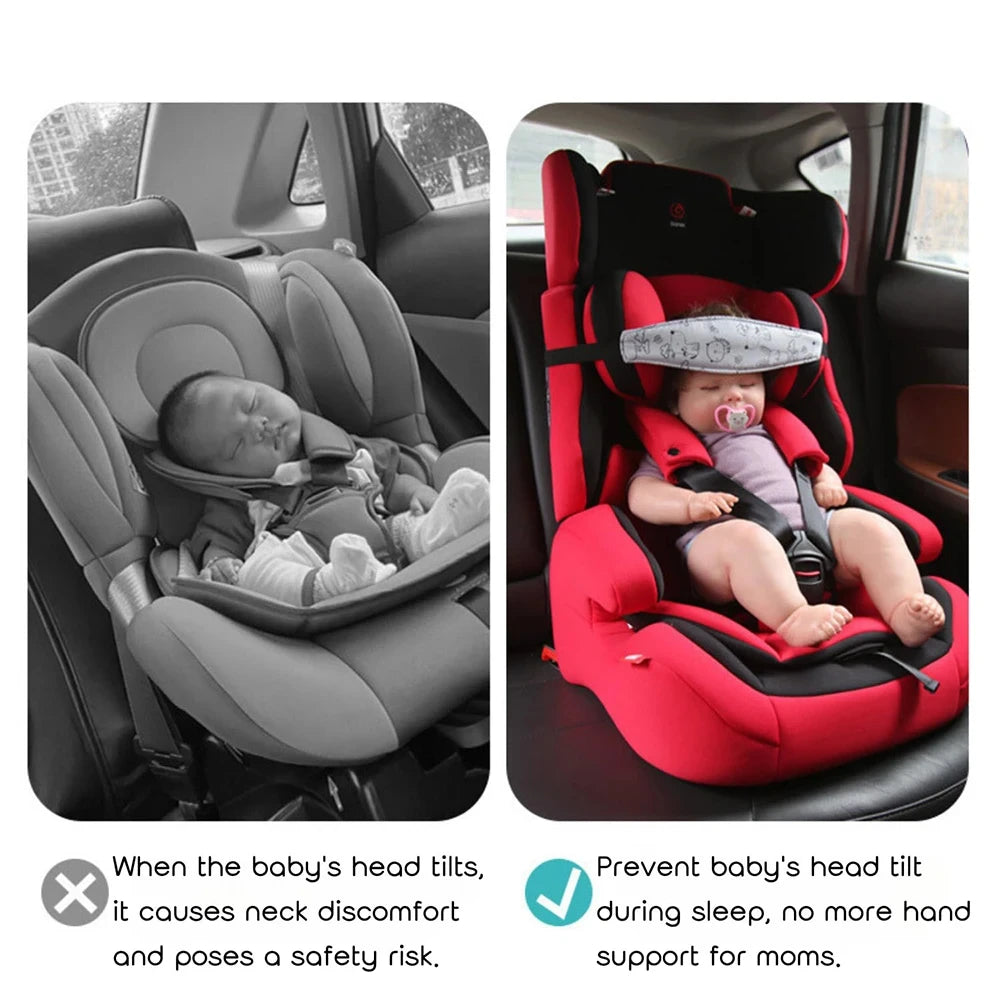 Baby Car Seat Head Support Strap Infant Stroller Safety Pillows Fastening Belt Adjustable Boy Girl Playpens Baby Head Positioner