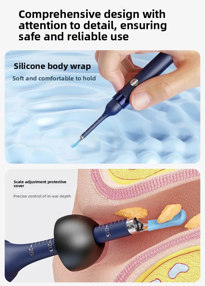 Smart Visual Ear Wax Cleaner with HD Camera Endoscope Wireless WiFi Ear Cleaning Tool for Home Use Ear Wax Remover