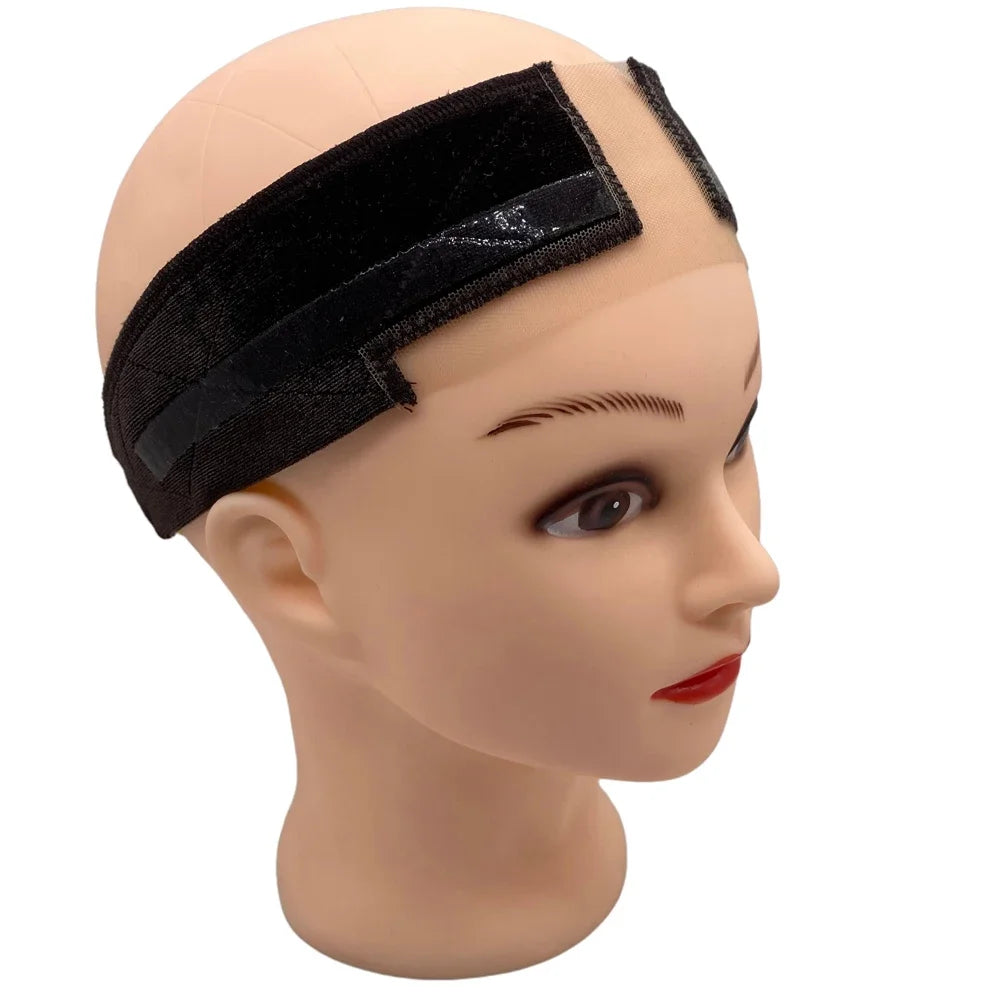Lace Wig Grip Band with Non-Slip Silicone Strip, Adjustable Velvet Wig Grip Band for Lace Front Wigs,Wig Melting Band for Women