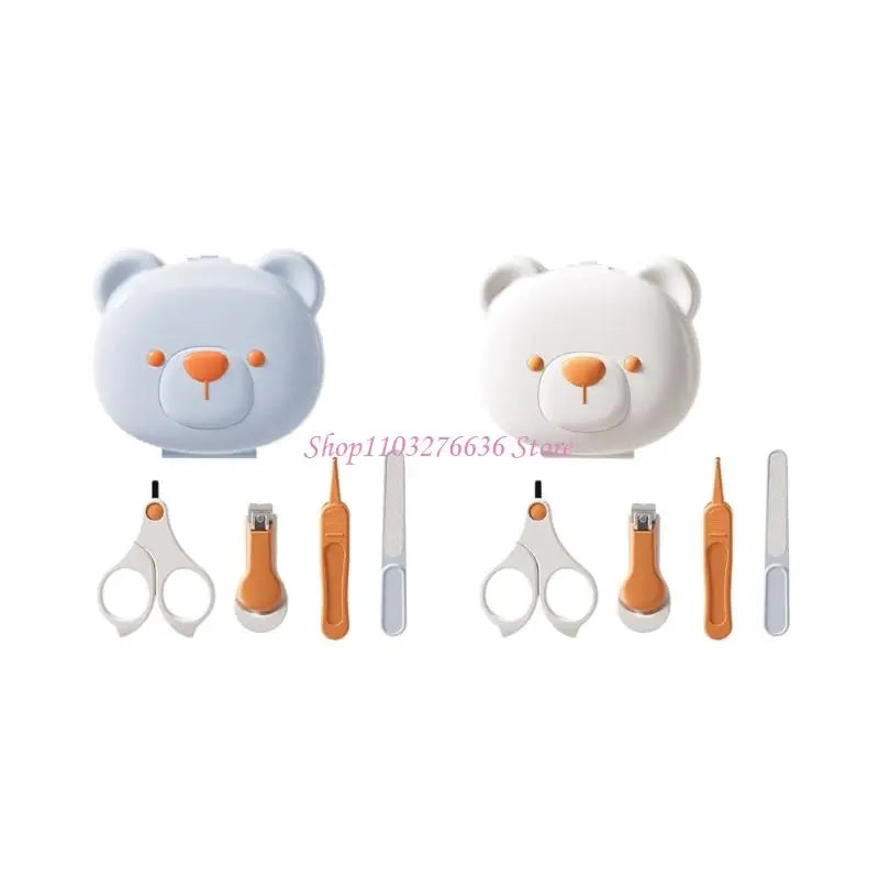 R6FD Baby Nails Care Tool Safe Grooming for Newborns Include Clippers & Tweezer