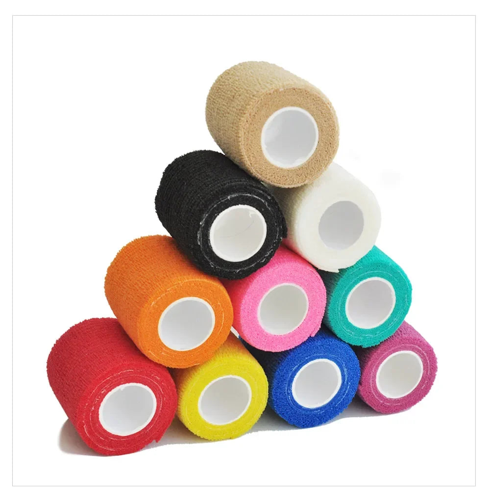 6/12/24pcs Self Adhesive Bandage Wrap, Cohesive Bandage Wrap for Sport & Athletic, Breathable Vet Wrap for Wounds
