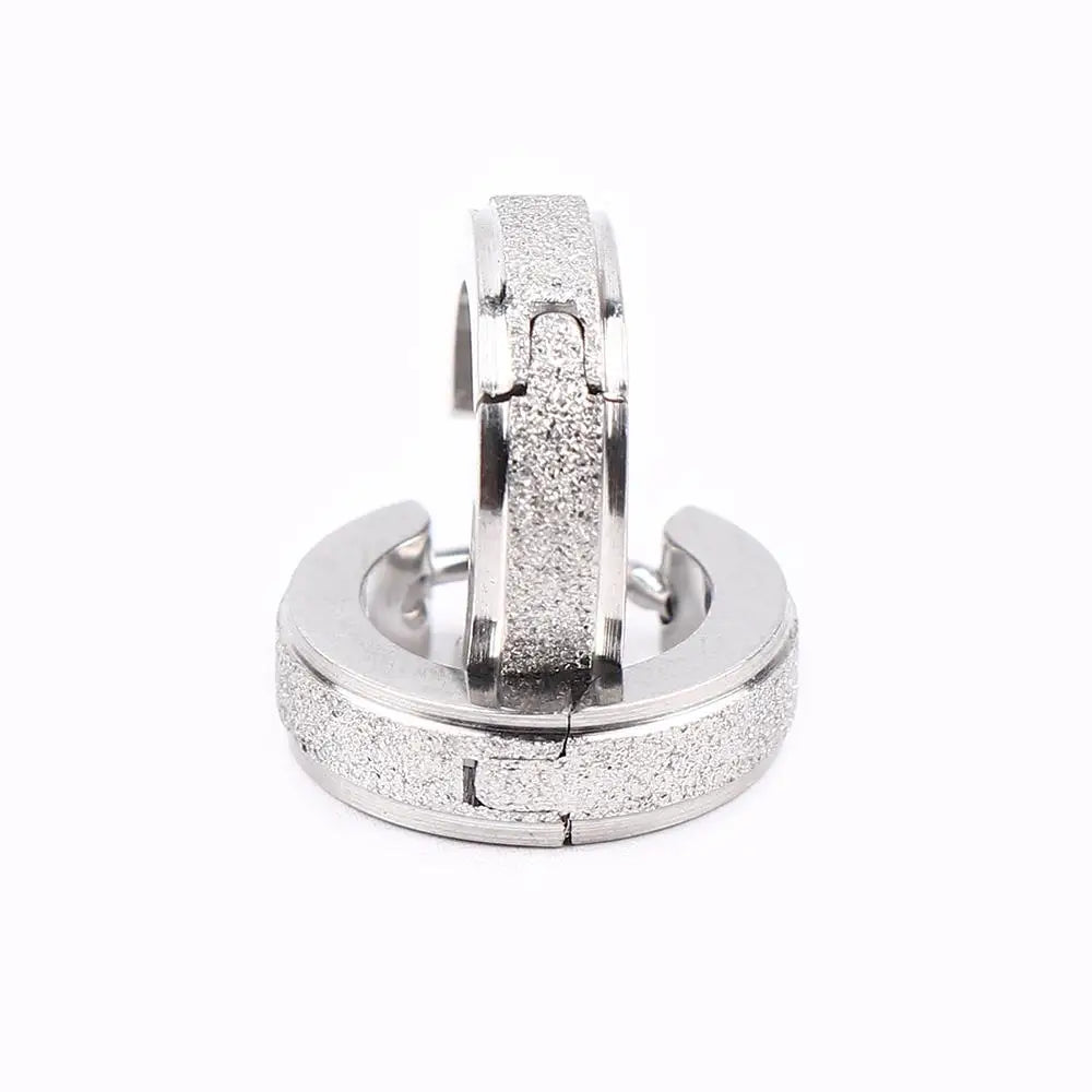 Mens Huggie Fashion Earring Man Jewelry Gold Simple Circle Hoop Earrings Polish